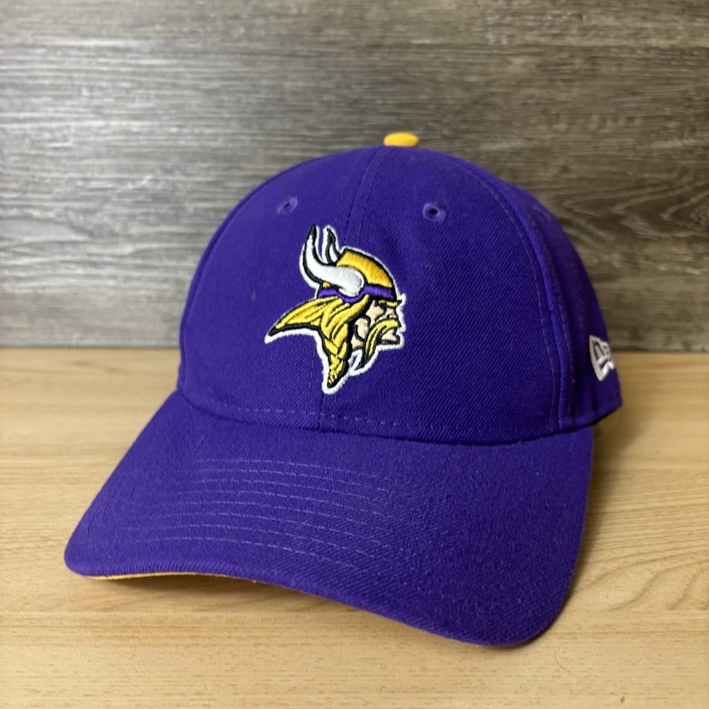 Minnesota Vikings Hat Cap Strap Back Purple Yellow NFL Football Mens New Era